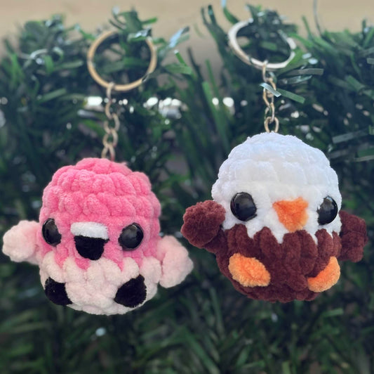 Porte-clés Flamand rose ou Aigle