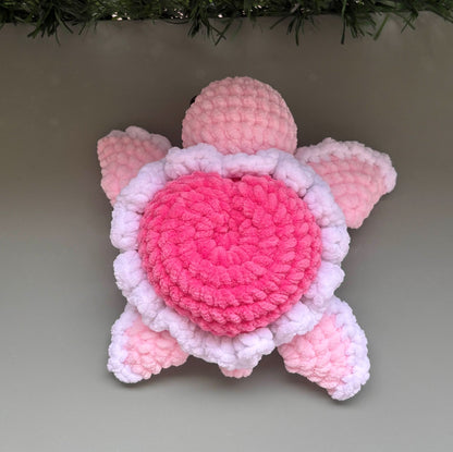 Tortue Saint Valentin cœur rose