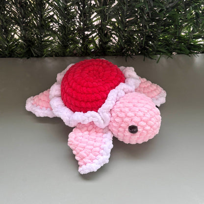 Tortue Saint Valentin cœur rouge