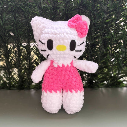 Chat salopette rose 🎀