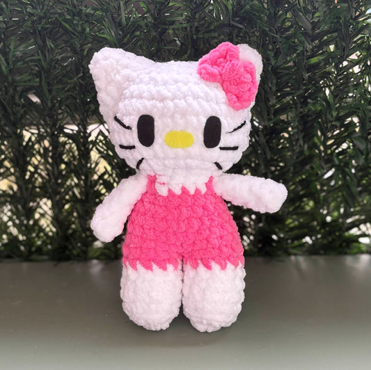 Chat salopette rose 🎀