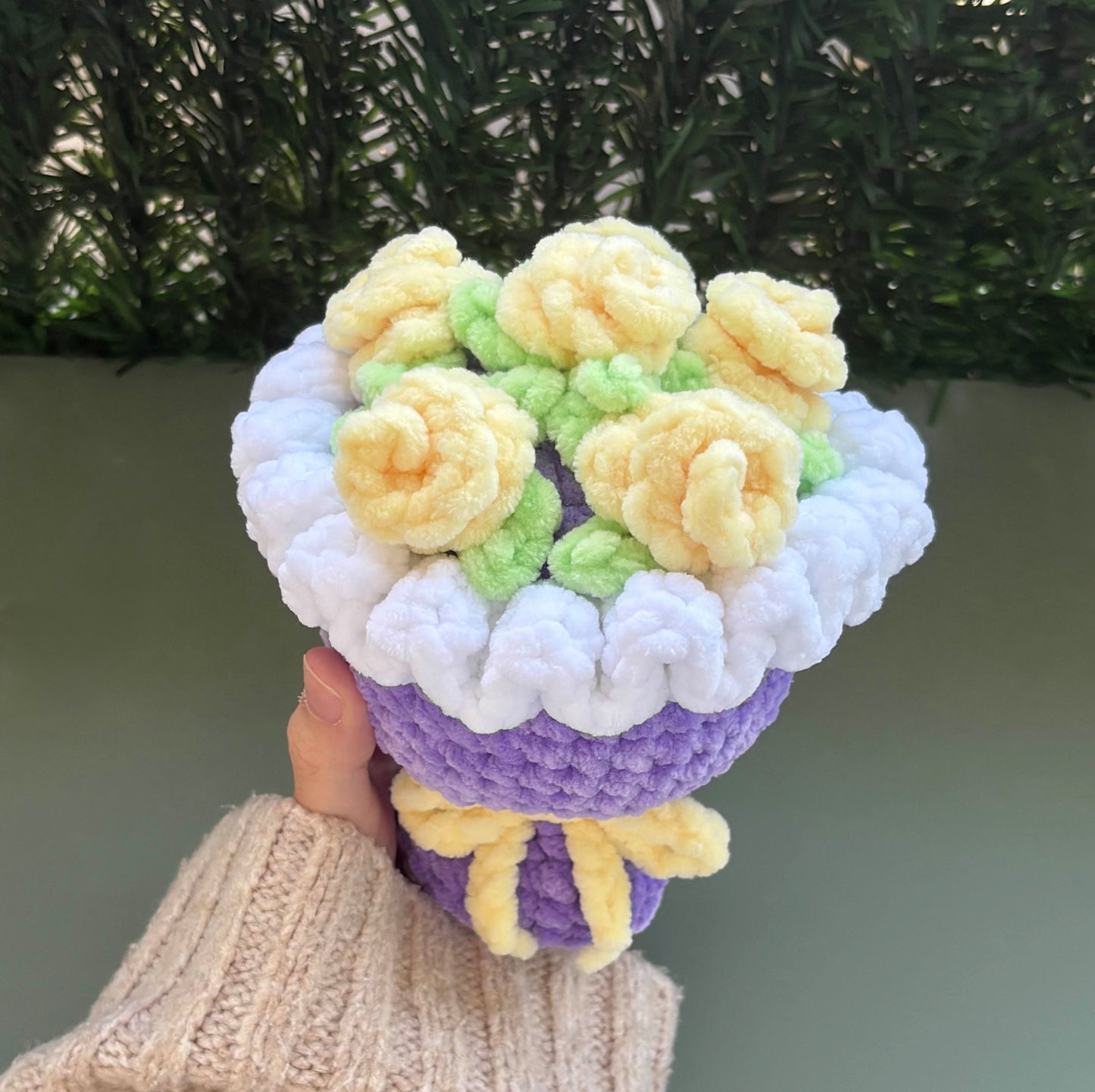 Petit bouquet de roses jaunes