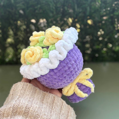 Petit bouquet de roses jaunes