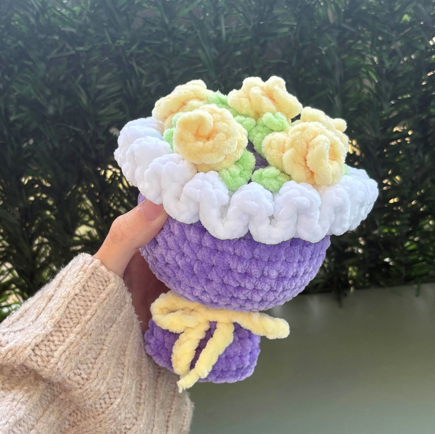 Petit bouquet de roses jaunes