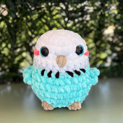 Oiseau blanc/turquoise
